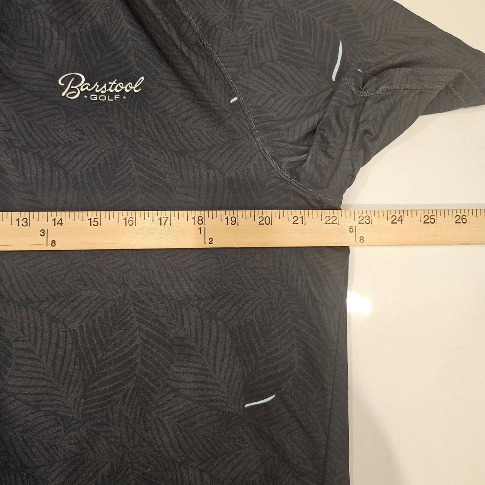 UNRL x Barstool Performance Golf Blue Navy Polo Shirt AOP Athletic Fit Mens L - Picture 9 of 11